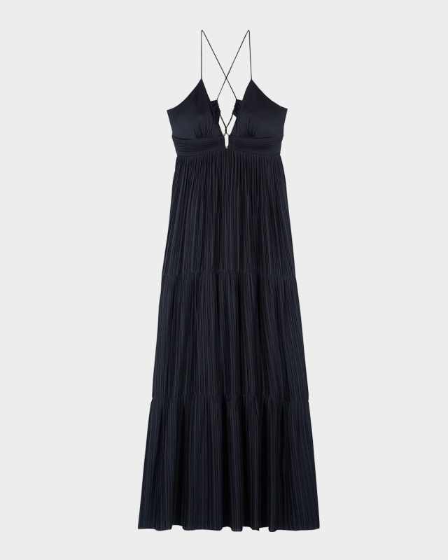 Wasta Deep-V Maxi Dress